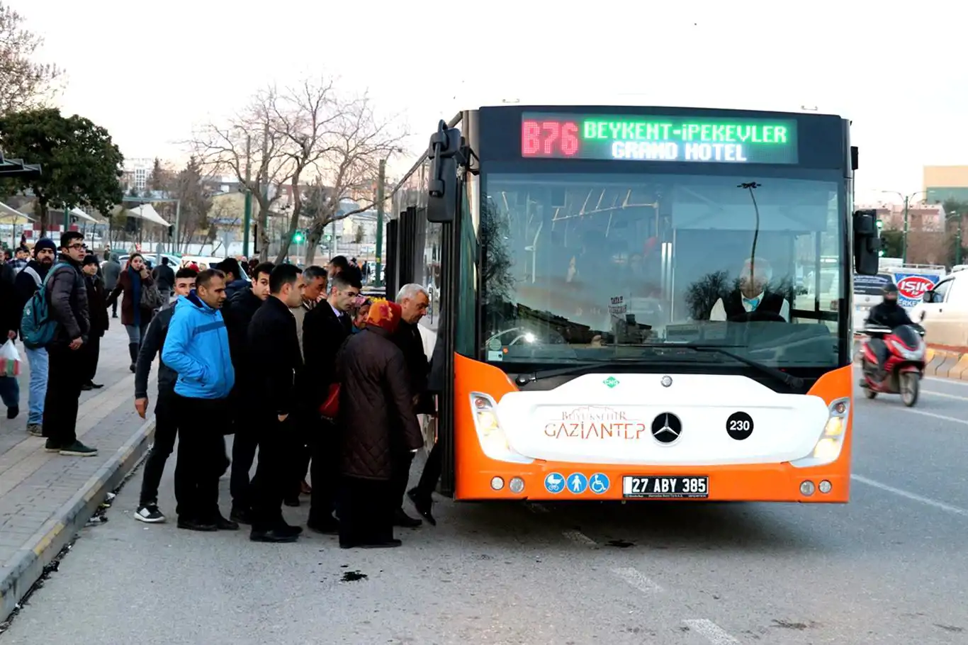 Gaziantep'te toplu ulaşıma zam