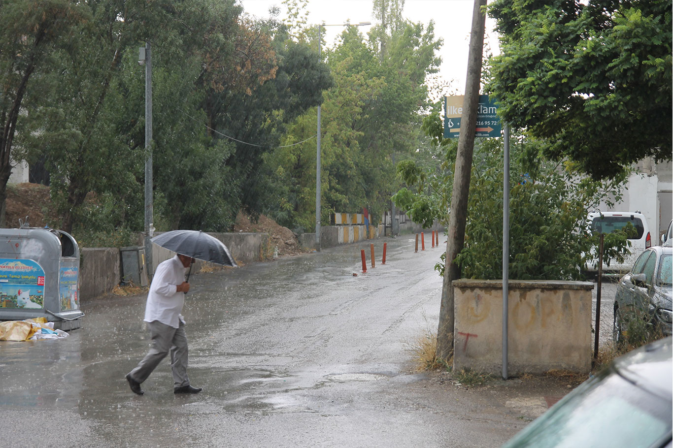 Van'da sağanak etkili oldu