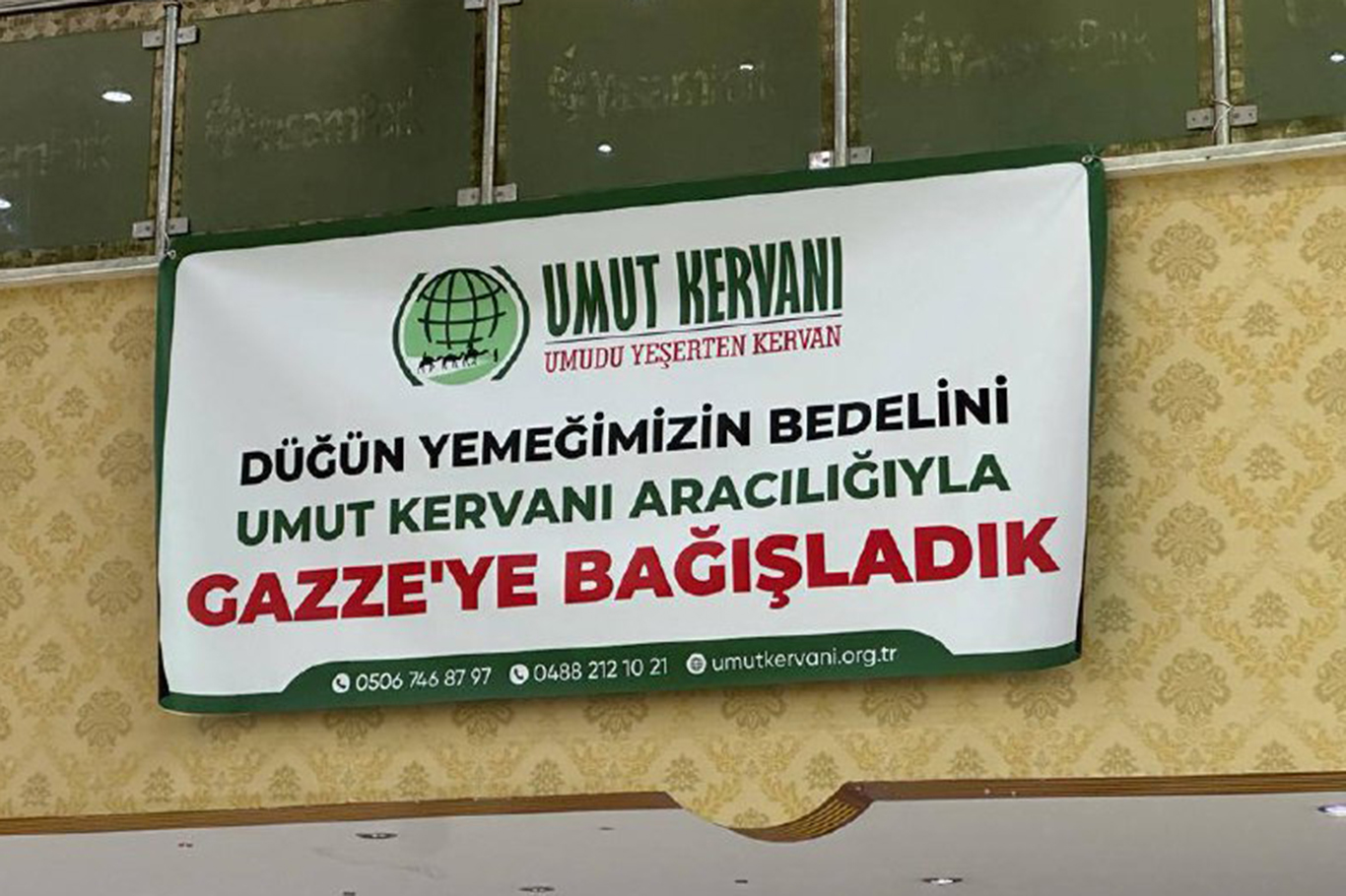 Gazze'ye düğün yemek masraflarını bağışladılar