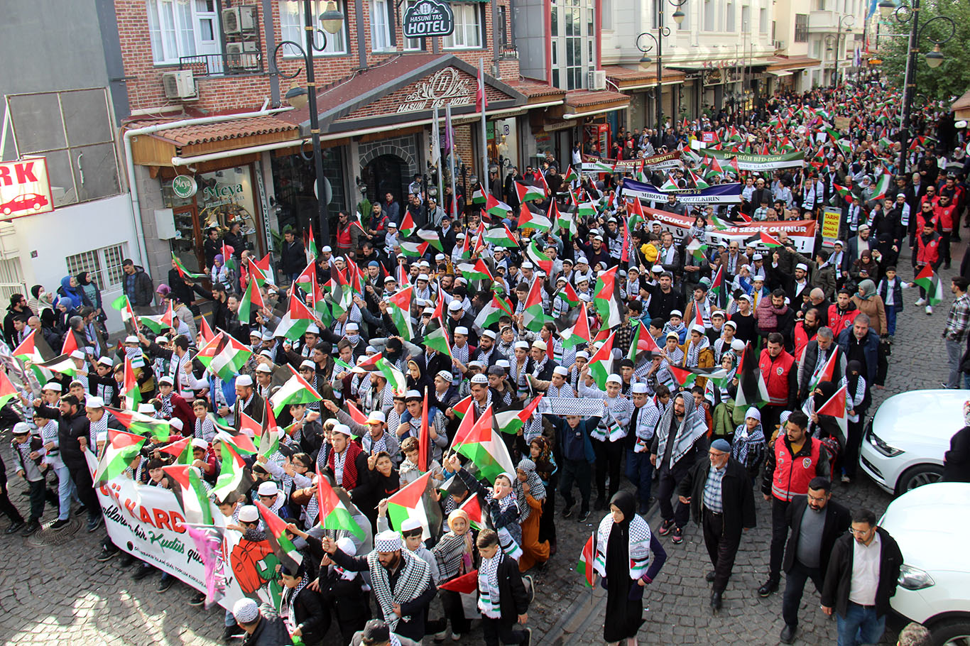 Diyarbakırlı çocuklar Gazzeli akranları için yürüdü