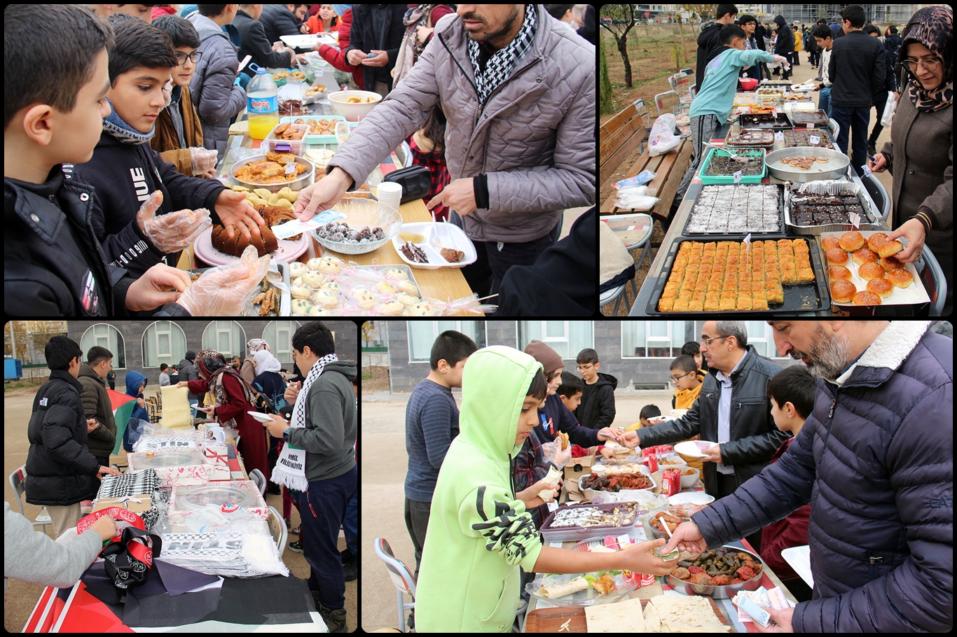 Hafız İmam Hatip Ortaokulu öğrencileri kermes açtı