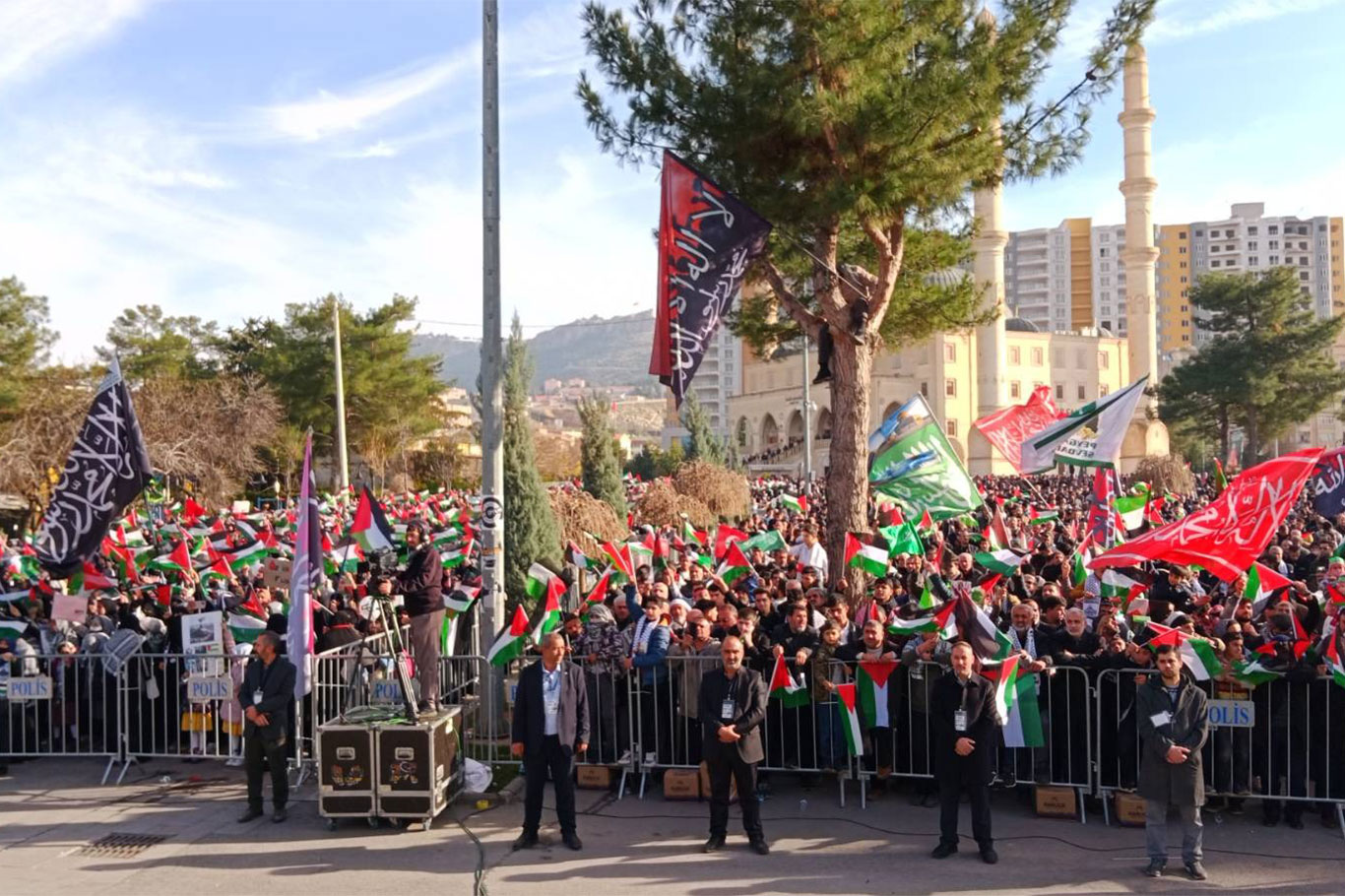 Mardin'de Gazze'ye Destek Mitingi