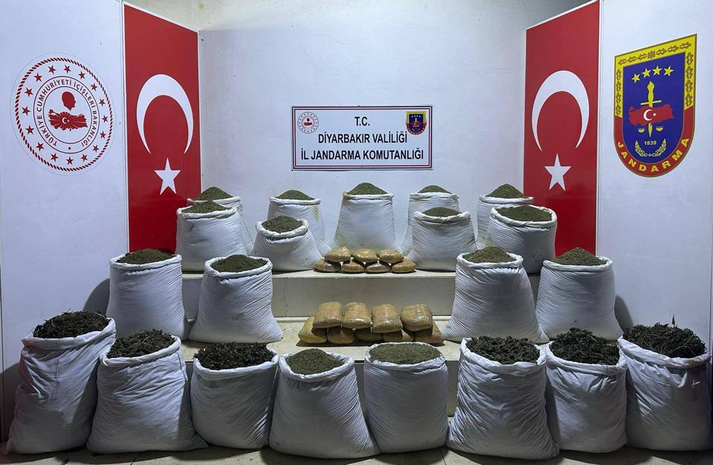 Lice'de 915 kilogram uyuşturucu ele geçirildi