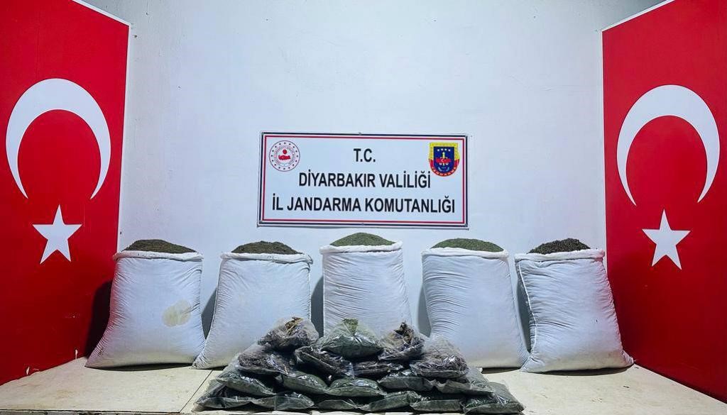 Lice'de 160 kilo esrar ele geçirildi