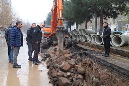 Fırat Bulvarında altyapı yenileniyor