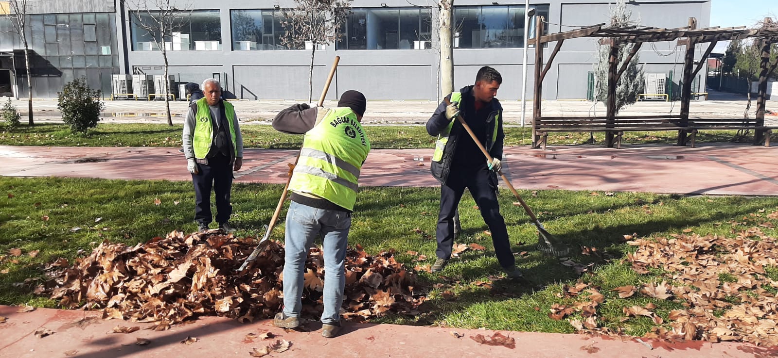 Bağlar'da ağaç yaprakları toplatıldı