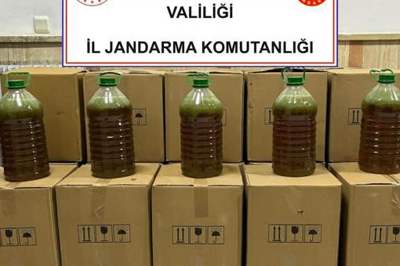 650 litre sahte zeytinyağı ele geçirildi