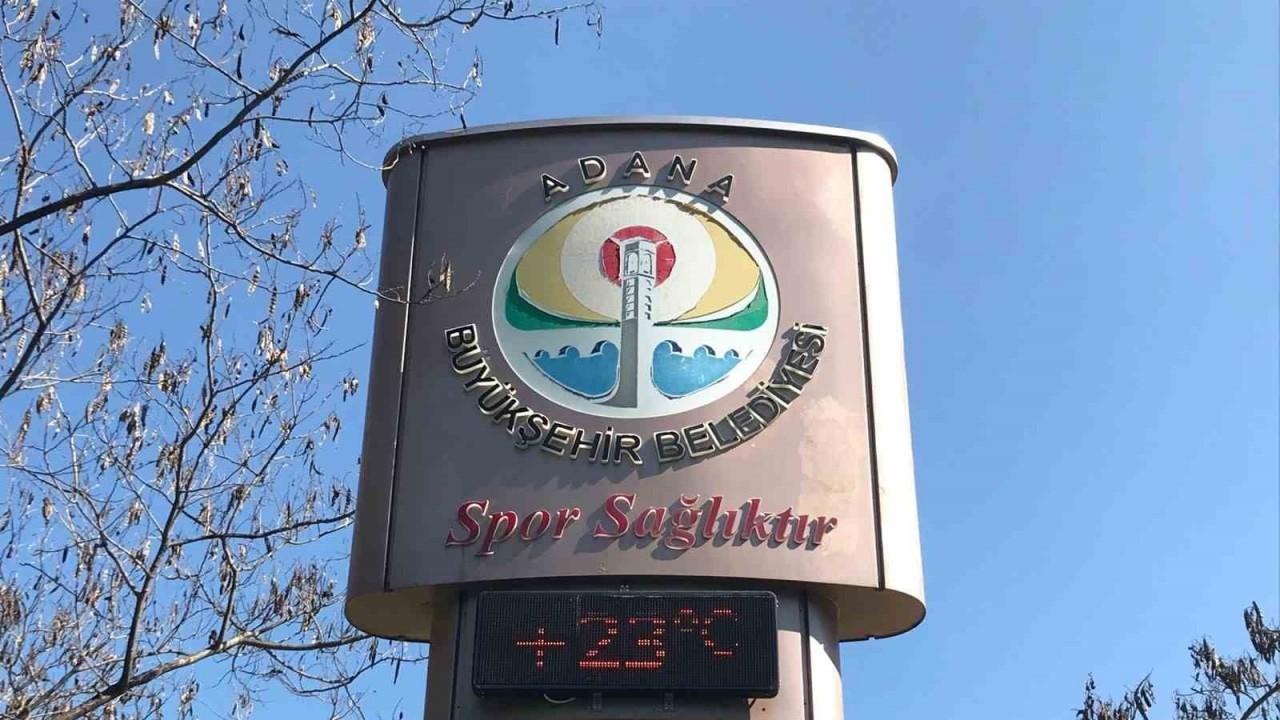 Adana’da termometreler 23 dereceyi gösterdi