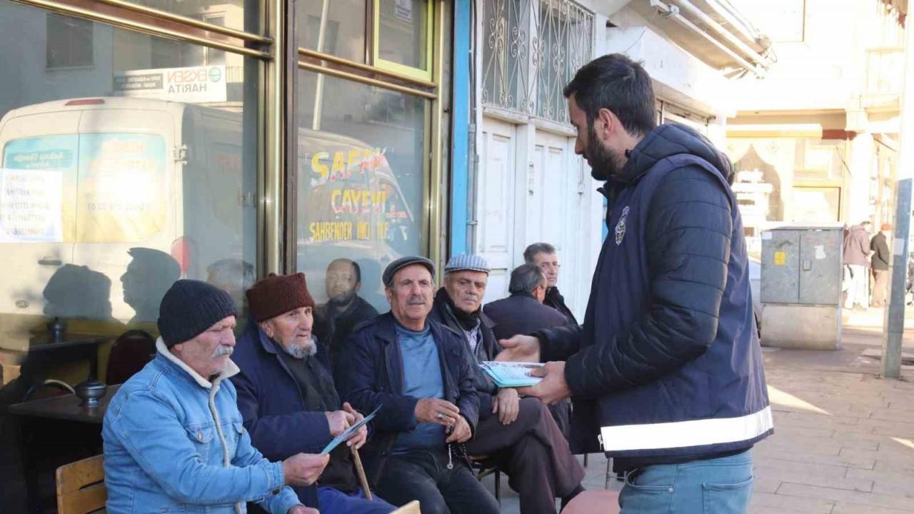 Erzurum polisinden broşürlü uyarı