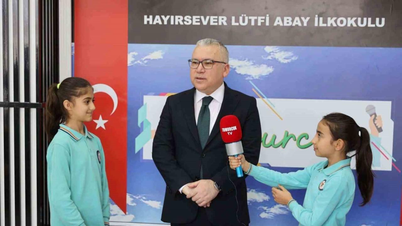 Minik öğrencilerden haber kanalı