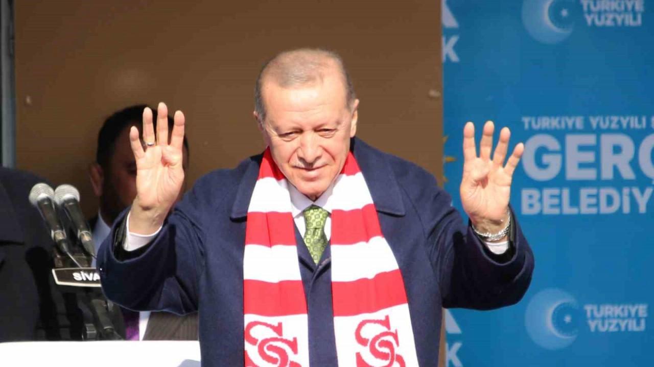 Cumhurbaşkanı Erdoğan Sivas'ta CHP'ye yüklendi