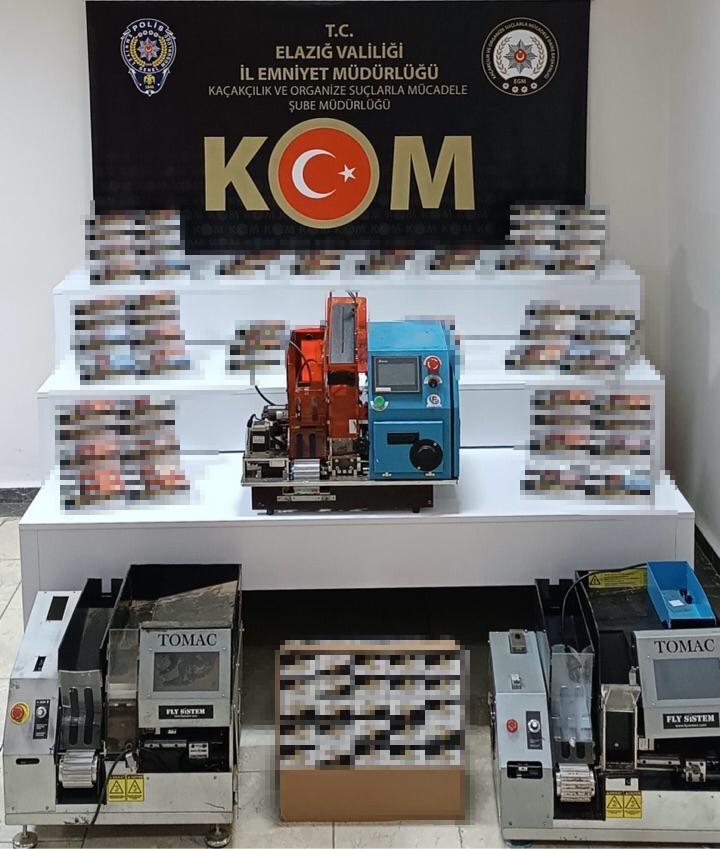 61 bin 800 dolu, 32 bin boş makaron ele geçirildi