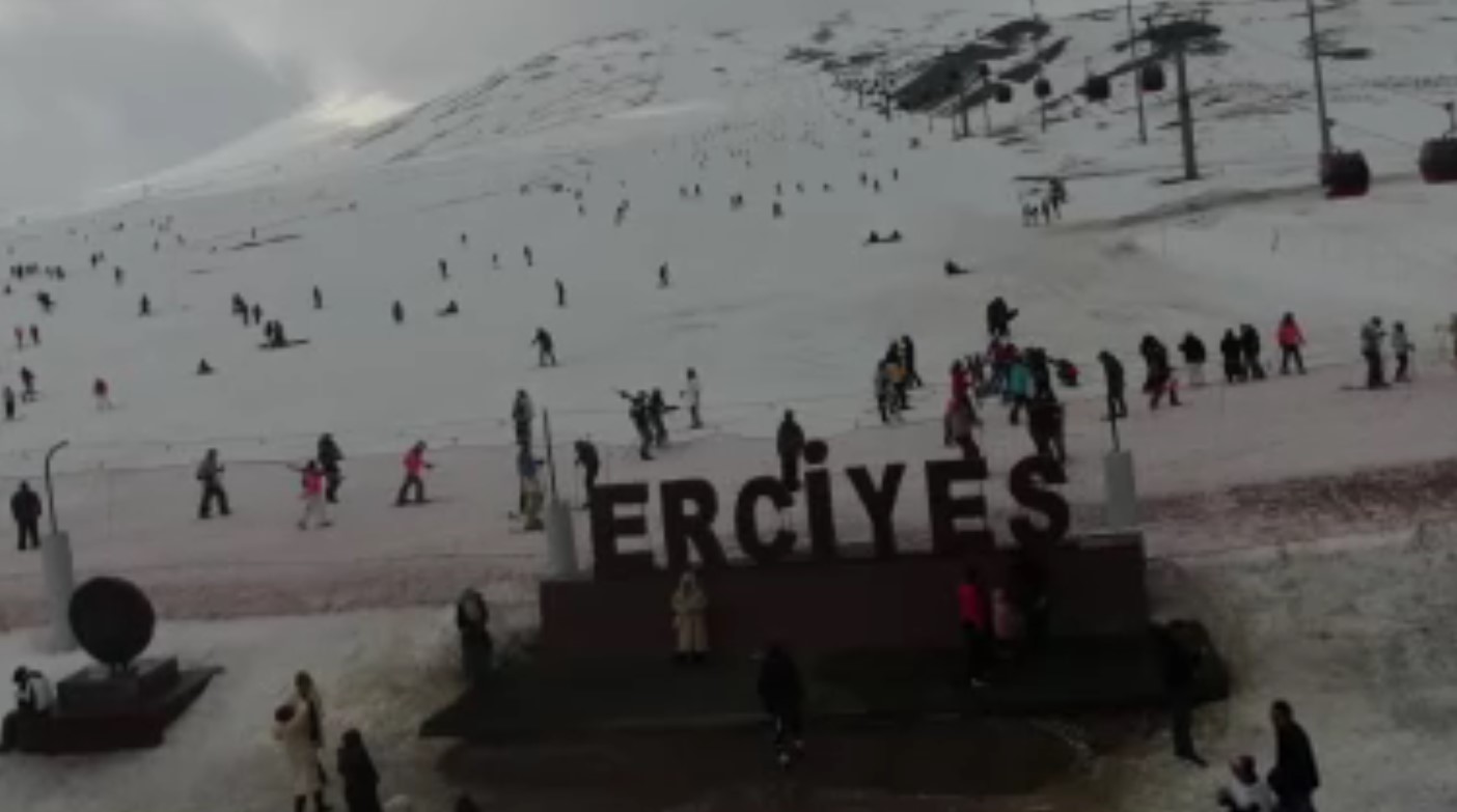 Erciyes'e akın ettiler!