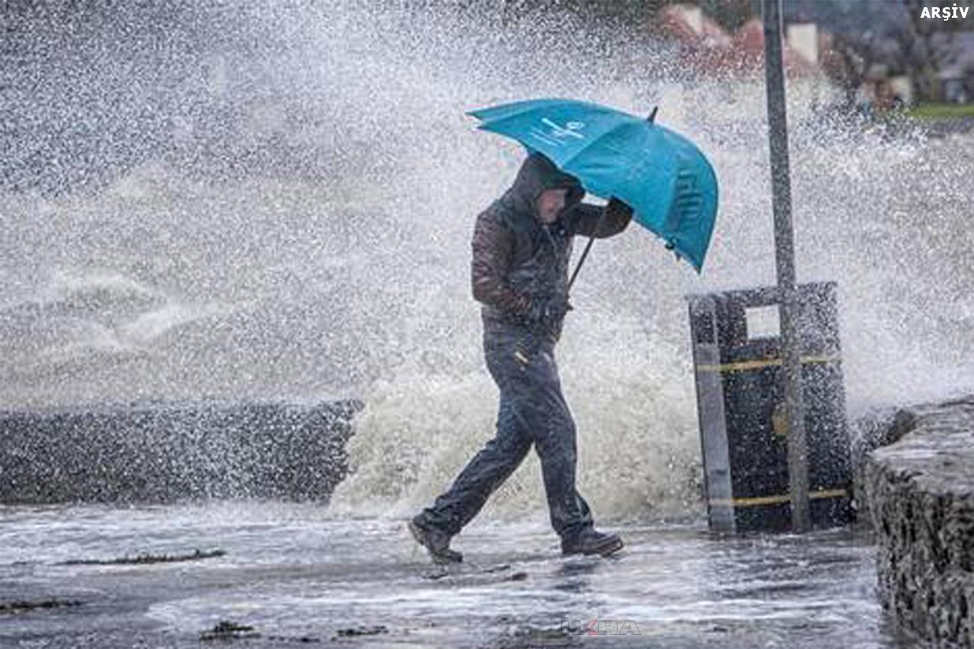 Meteoroloji'den kuvvetli yağış ve rüzgar uyarısı