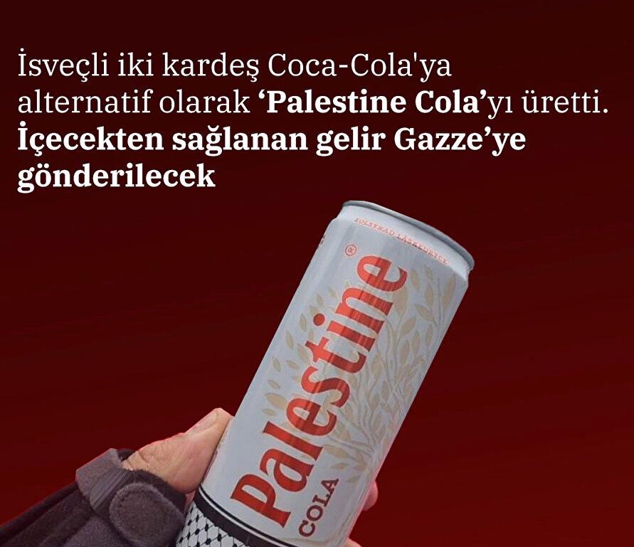 İsveç'te Filistinli Kardeşlerden İlginç Hamle: "Palestine Cola" Alternatifi!