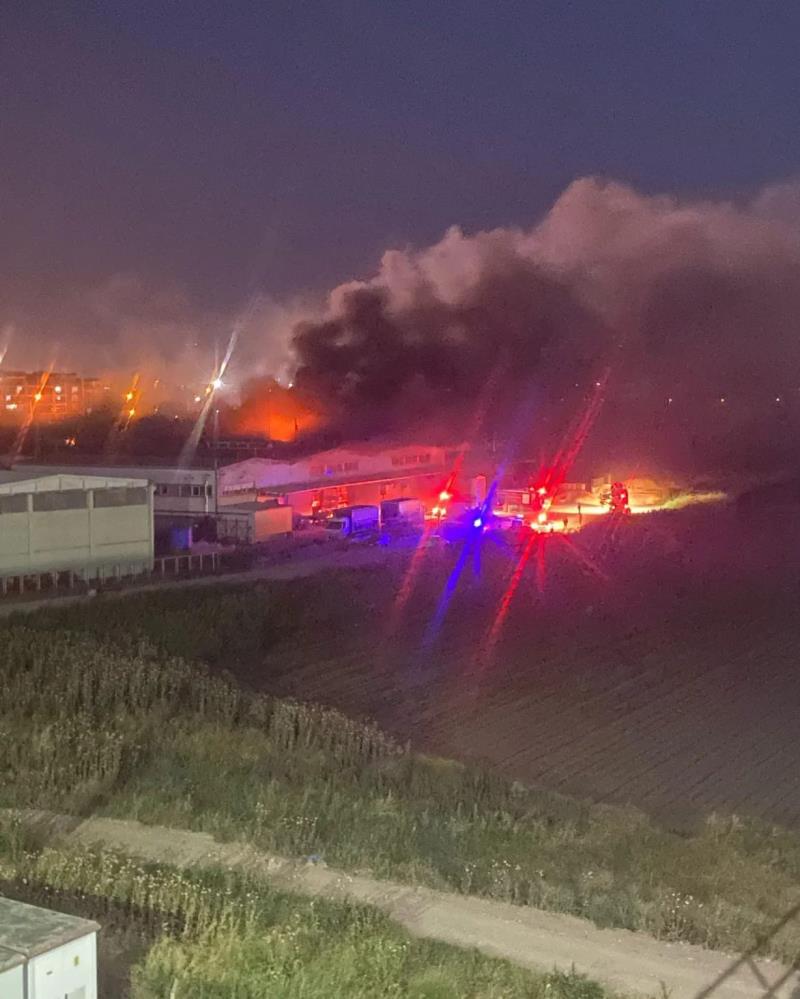 Bursa'da otomotiv yedek parça fabrikasında yangın!