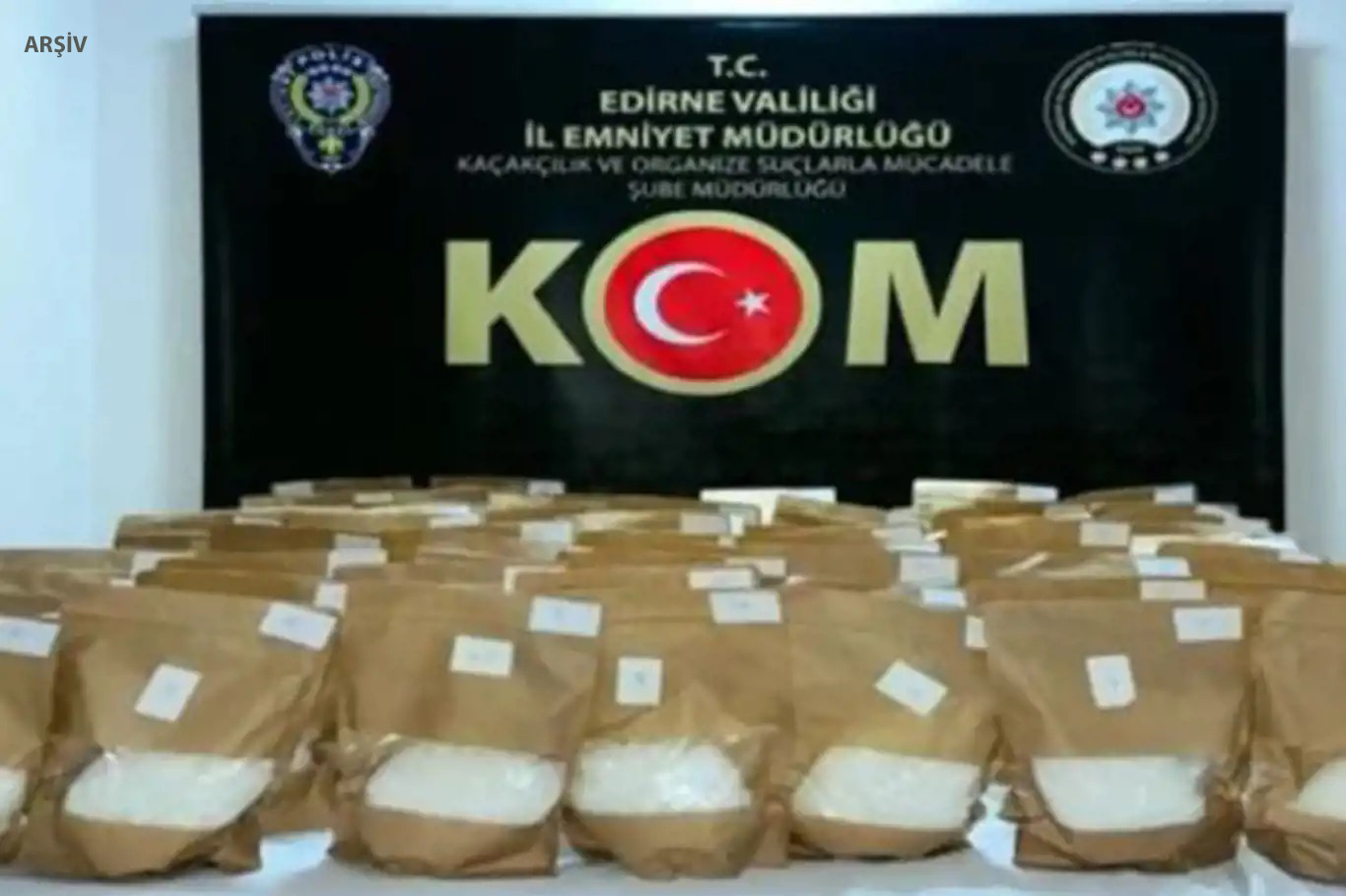 Edirne'de 2 kilo 228 gram uyuşturucu madde ele geçirildi