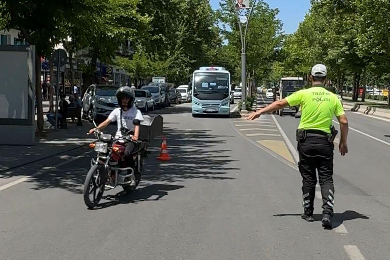 Batman'da motosiklet sürücüleri denetlendi