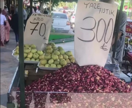 Şanlıurfa'da Fıstık 300 liradan tezgahta