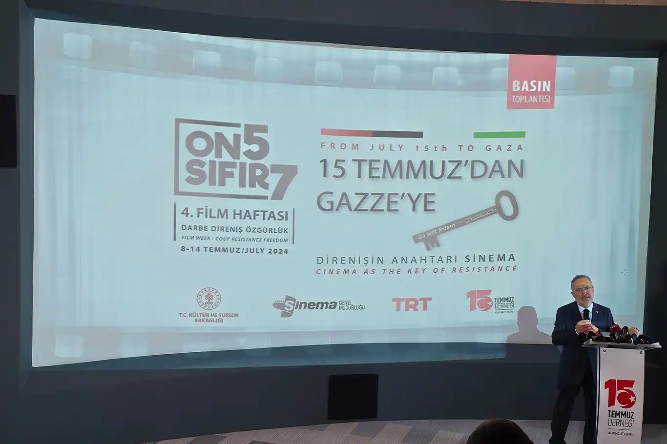 On5Sıfır7 Film Haftası "15 Temmuz'dan Gazze'ye" sloganıyla başlıyor