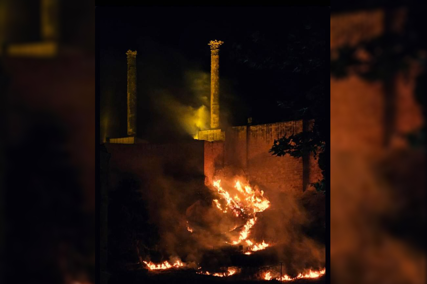 Şanlıurfa Kalesi'nde çıkan yangın söndürüldü