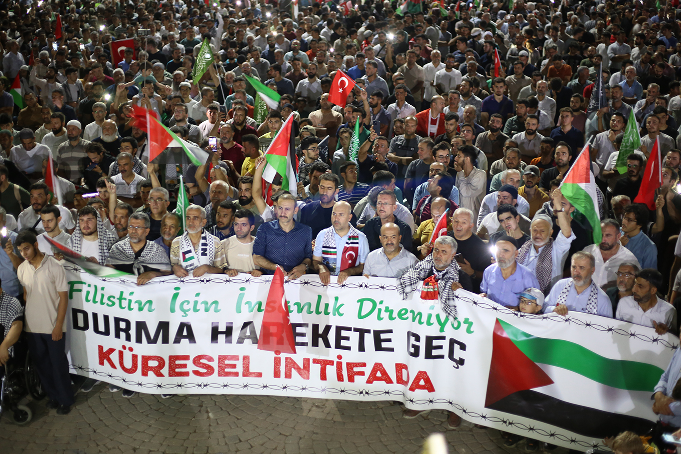 Gaziantep’ten Şehit İsmail Heniyye'nin çağrısına büyük destek