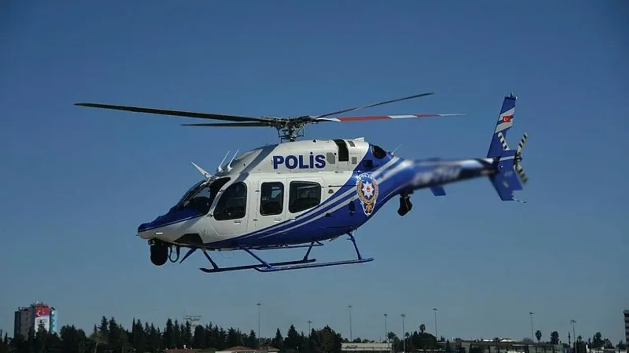 Polis helikopteri kayıp Narin için havalandı