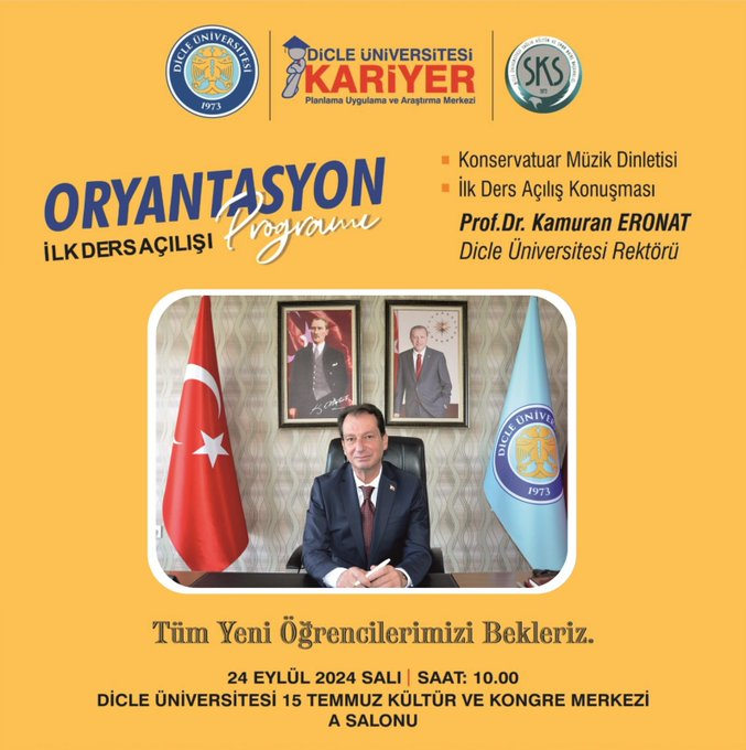 Dicle Üniversitesi’nde Yeni Öğrencilere Oryantasyon Programı