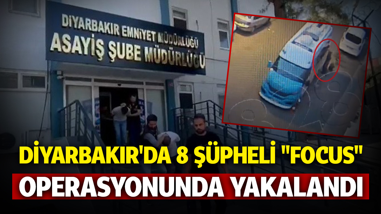 Diyarbakır'da 8 şüpheli "Focus" operasyonunda yakalandı