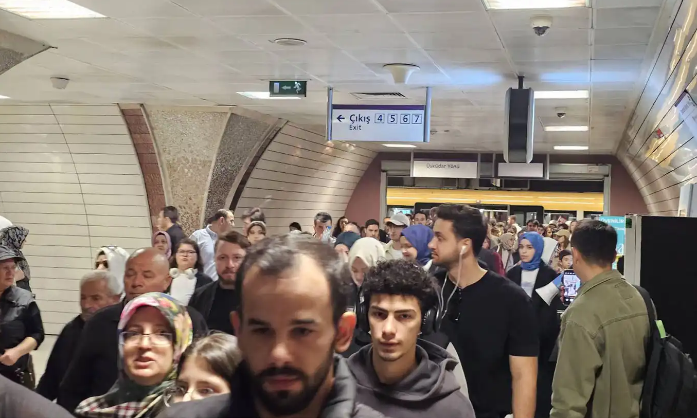 İstanbul'da metro arızası