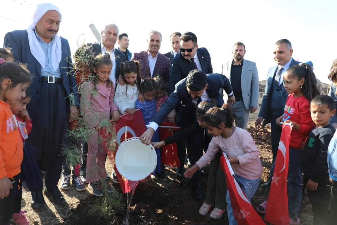 Hediye alanlar tek tek ağaç dikti