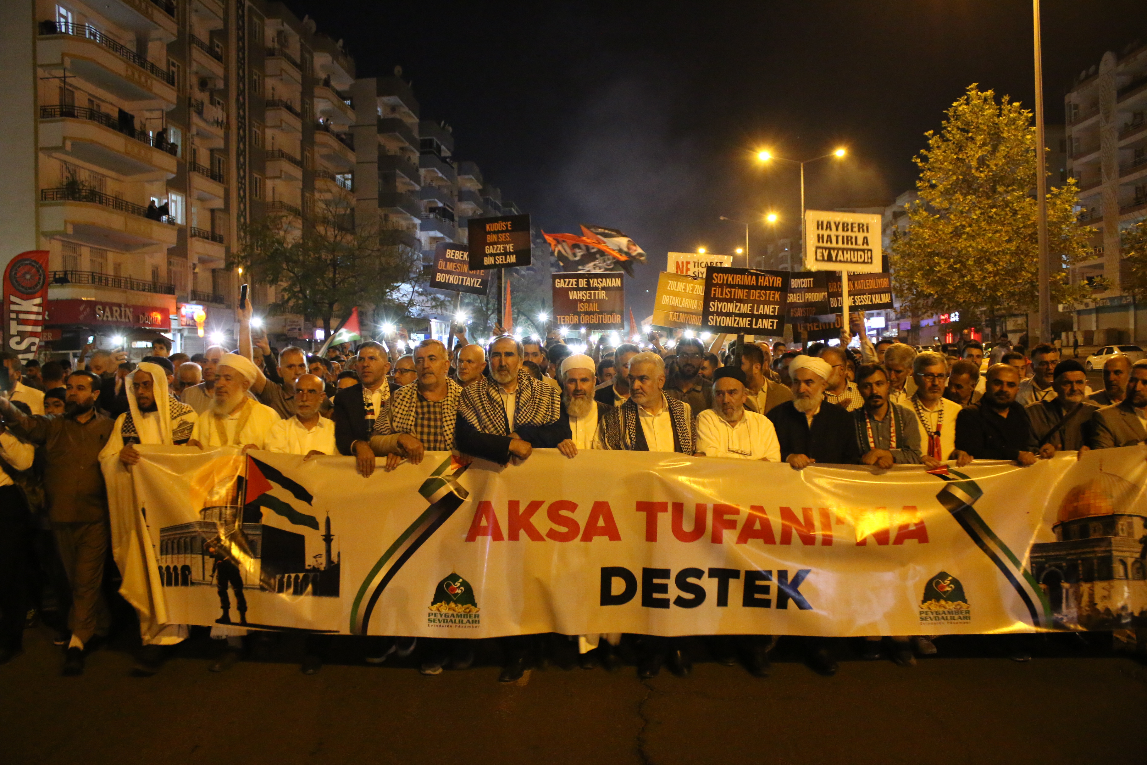 Diyarbakır’da Filistin'e Destek Yürüyüşü Düzenlendi (6)