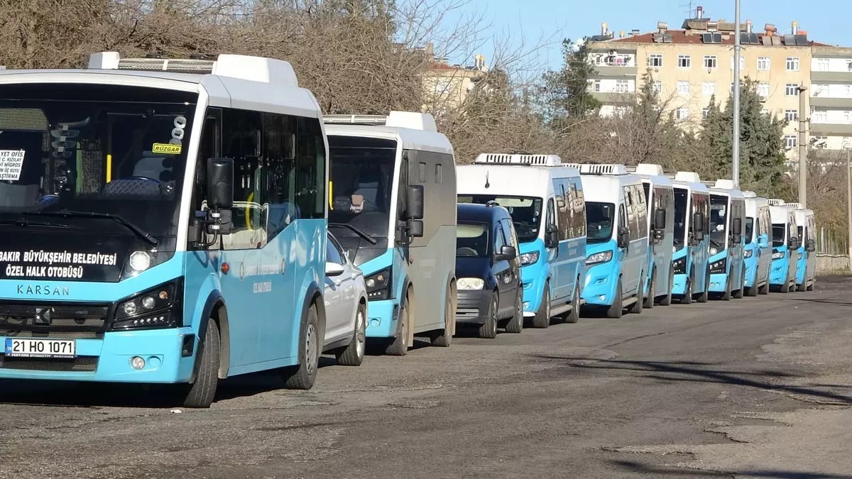 Diyarbakır'da özel halk otobüs çilesi