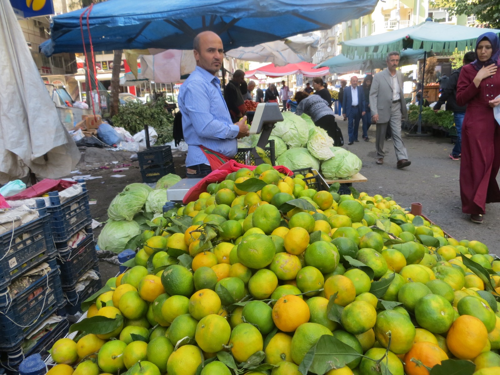 Diyarbakır'da Kış Meyveleri Pazarda Yerini Aldı