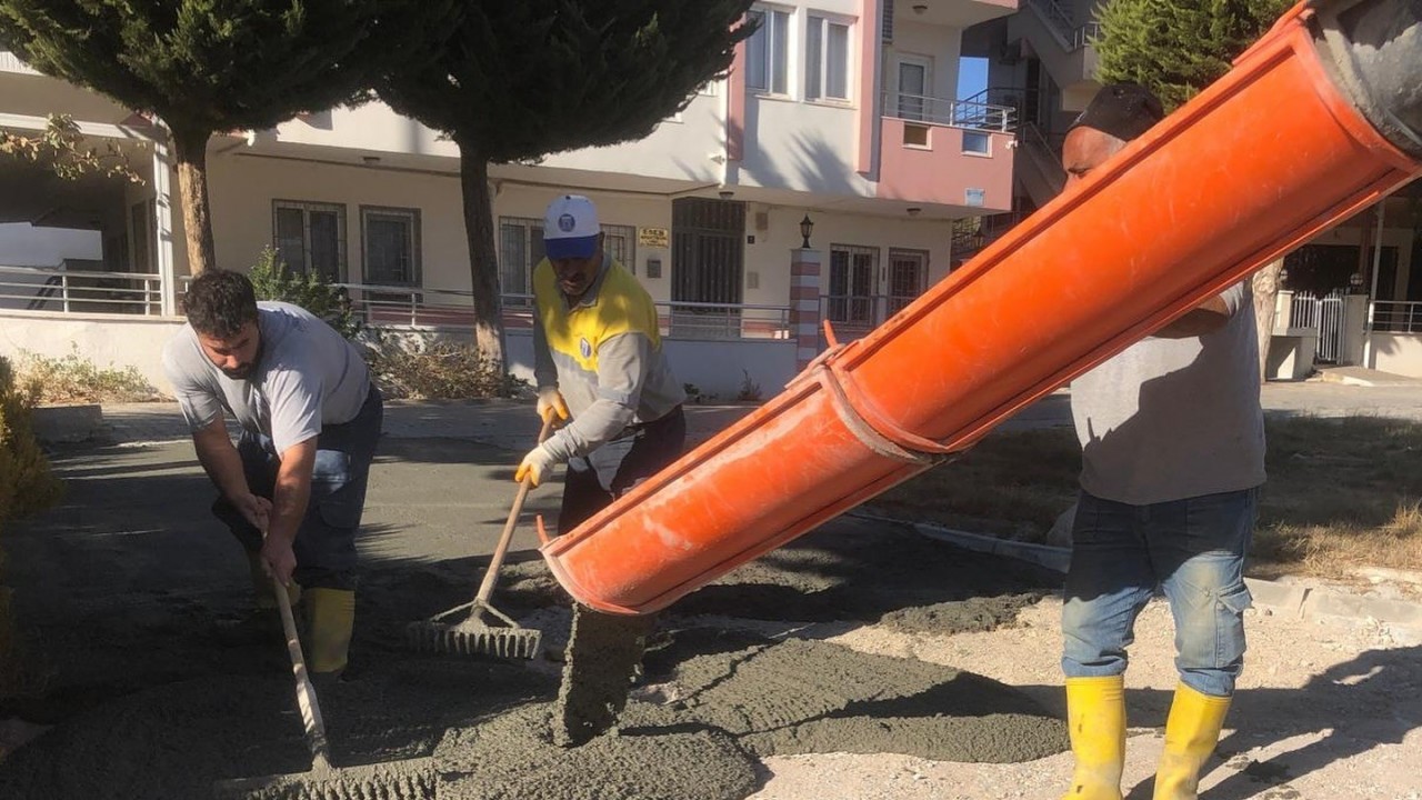 Didim’de yol yapım çalışmaları hız kesmiyor