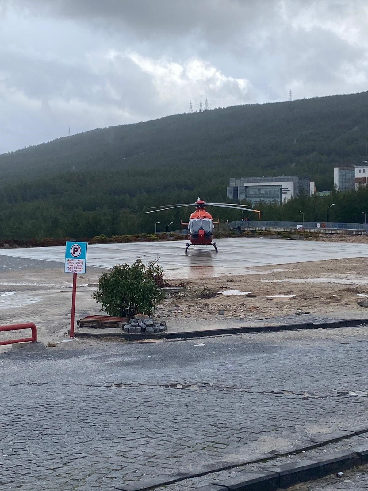 İşte ambulans helikopterin düşmeden önceki son görüntüsü