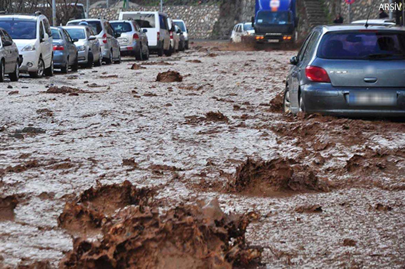 Antalya çevreleri için sel ve su baskını uyarısı