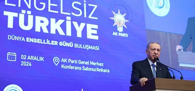 Cumhurbaşkanı Erdoğan engellilere müjde verdi