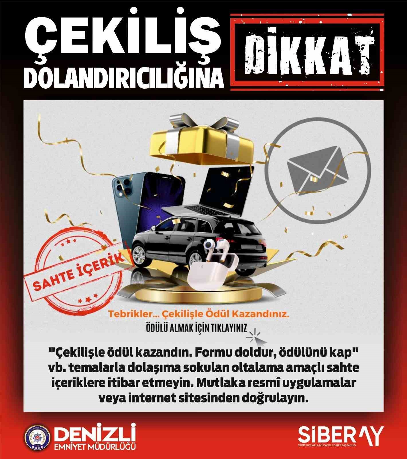 Sahte çekiliş tuzağına dikkat!