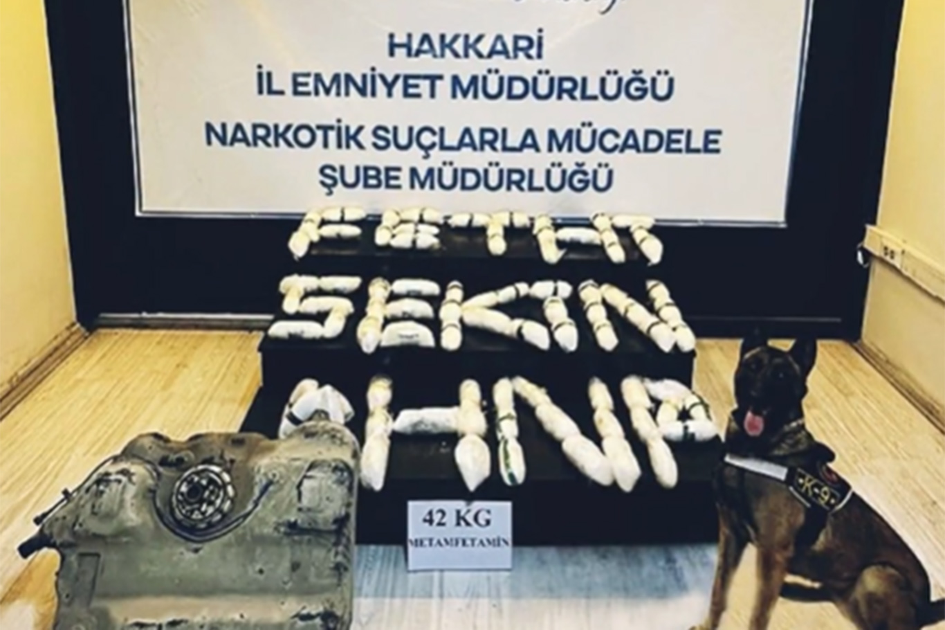 Hakkâri'de 42 kilogram sentetik narkotik ele geçirildi