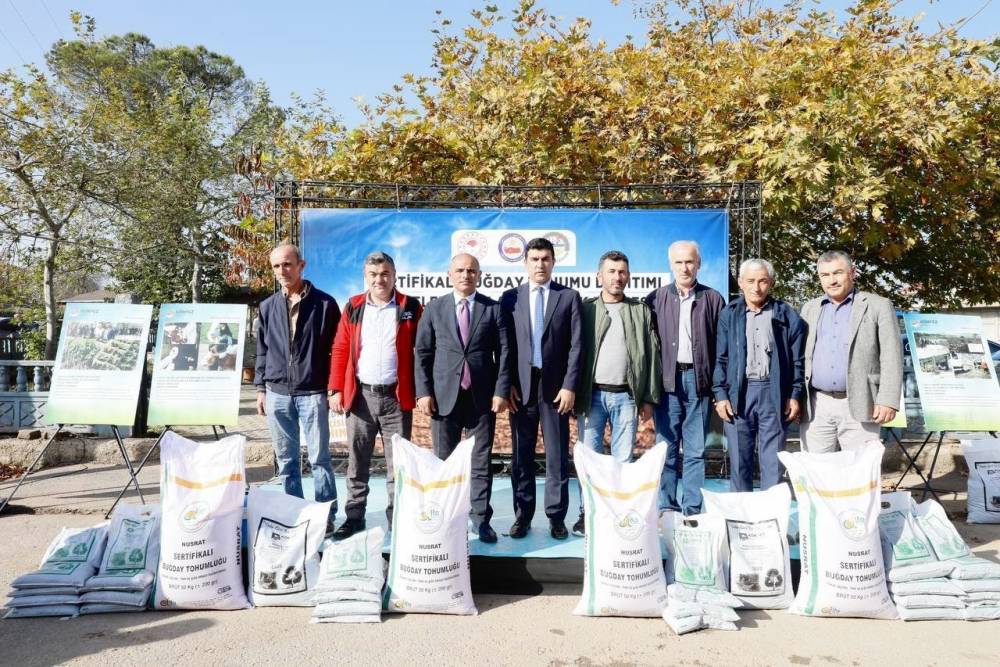 Körfezli çiftçilere 37 ton tohum dağıtıldı
