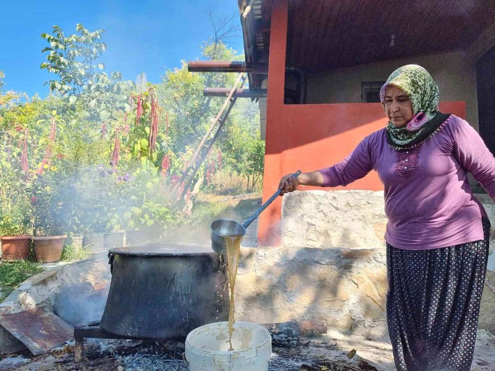 Üzümün meşakkatli pekmez yolculuğu başladı