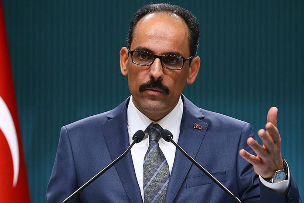 Cumhurbaşkanlığı Sözcüsü Kalın'dan işgalci rejimin savaş bakanına kınama