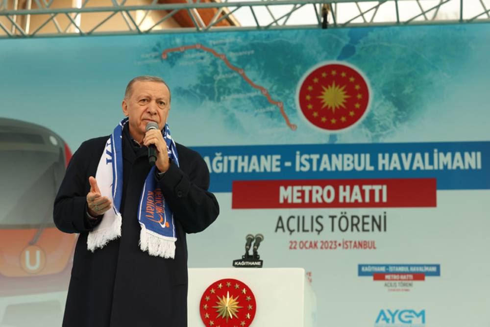 Cumhurbaşkanı Erdoğan, Kâğıthane-İstanbul Havalimanı metro hattının açılışını yaptı