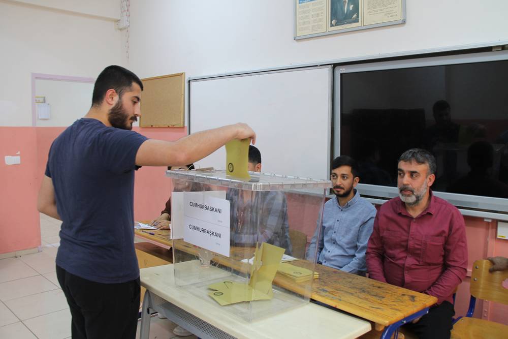 Cumhurbaşkanlığı seçimi için Diyarbakır sandık başında