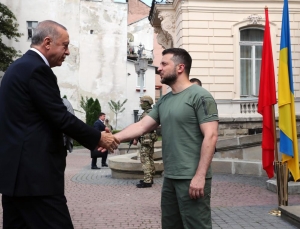  Cumhurbaşkanı Erdoğan, Lviv'de Zelenskiy ile görüştü