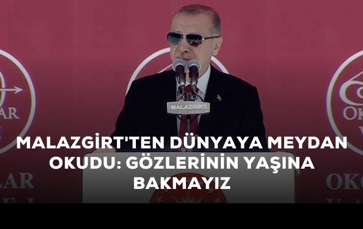 Cumhurbaşkanı Erdoğan, Malazgirt kutlamalarında konuştu