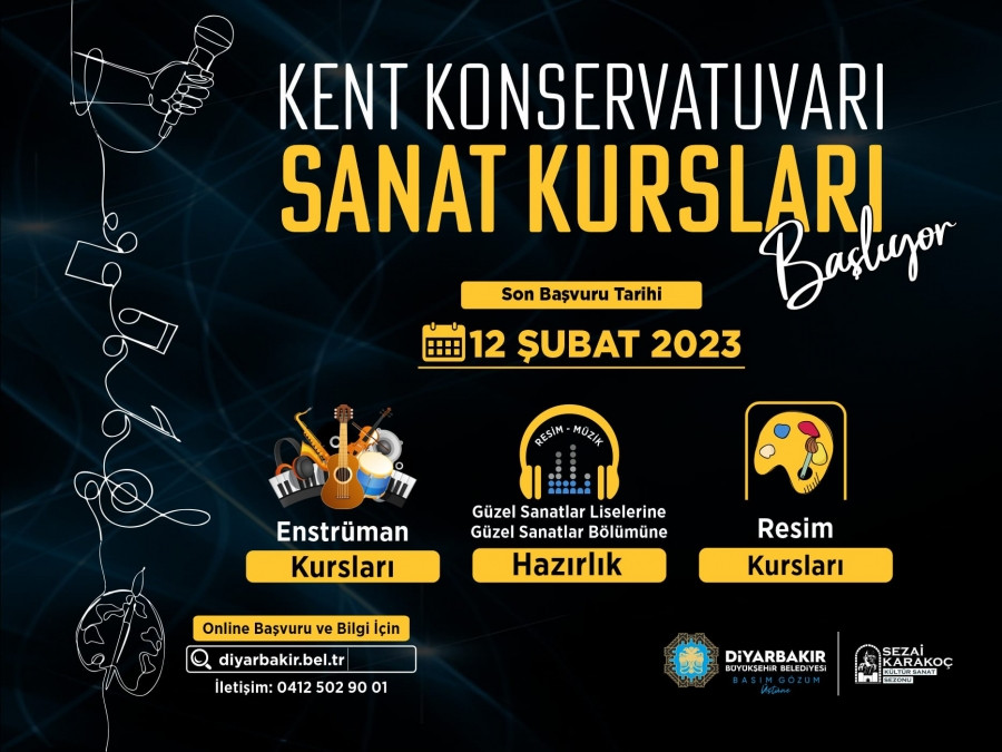 Sanat kurslarına kayıtlar başladı