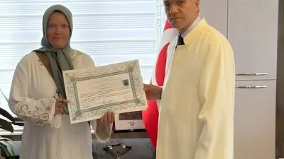 Almanya Vatandaşı Rabea Kanacke’nin İslam yolculuğu Manavgat’ta taçlandı