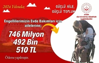 Aydın’da 1 yılda 746 milyon liralık engelli desteği yapıldı